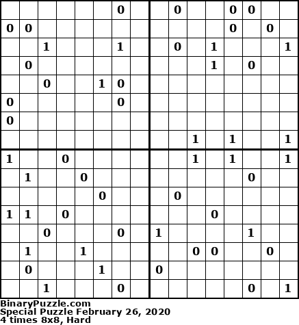 Binary Puzzle