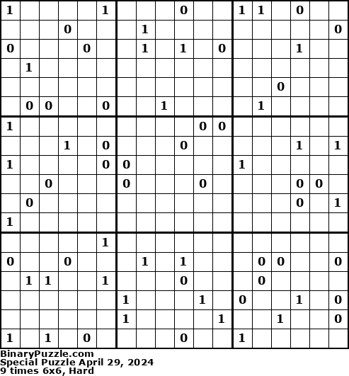 Binary Puzzle