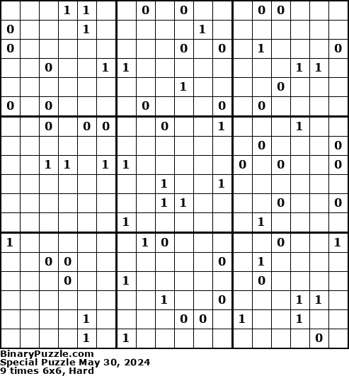 Binary Puzzle