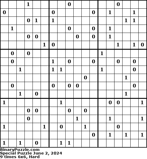 Binary Puzzle