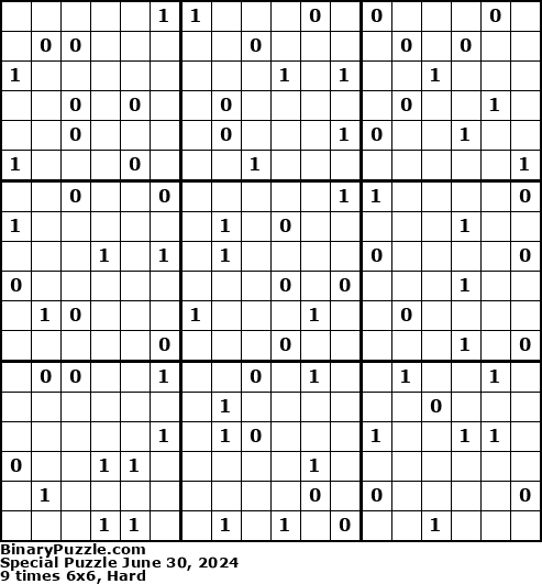 Binary Puzzle