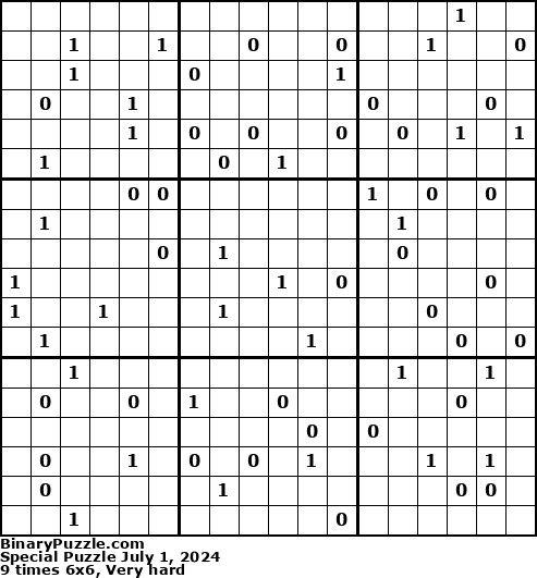 Binary Puzzle