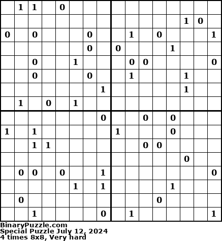 Binary Puzzle