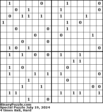 Binary Puzzle