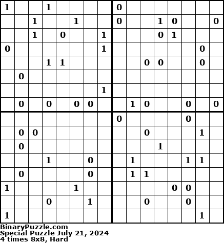 Binary Puzzle