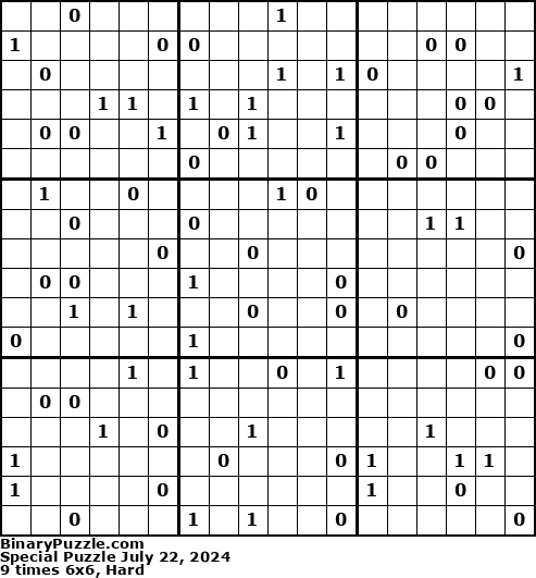 Binary Puzzle