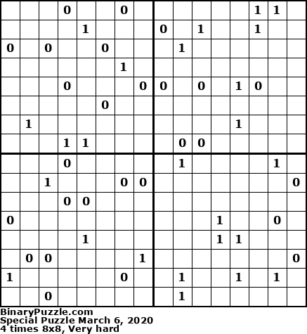 Binary Puzzle