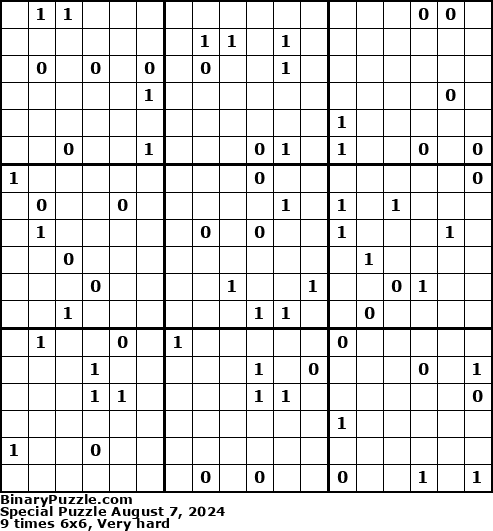 Binary Puzzle