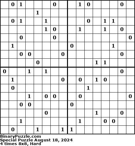 Binary Puzzle