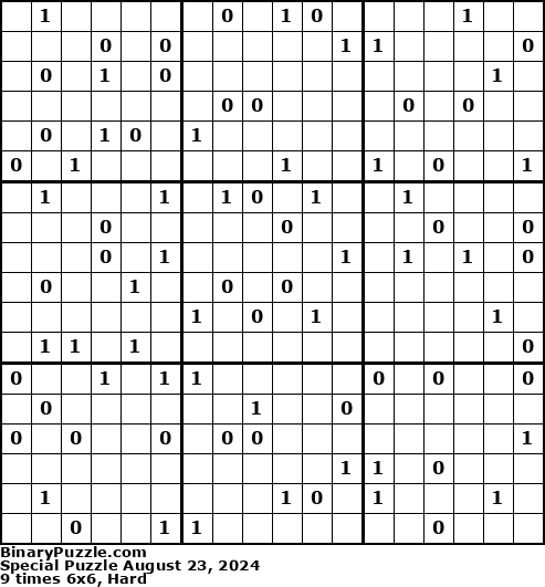 Binary Puzzle