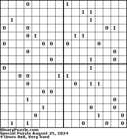 Binary Puzzle