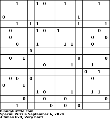 Binary Puzzle