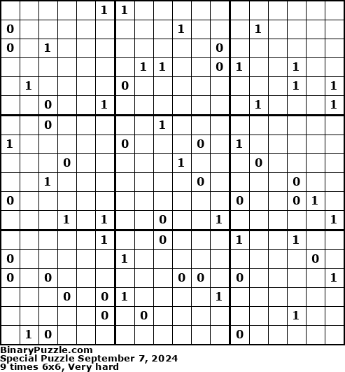 Binary Puzzle