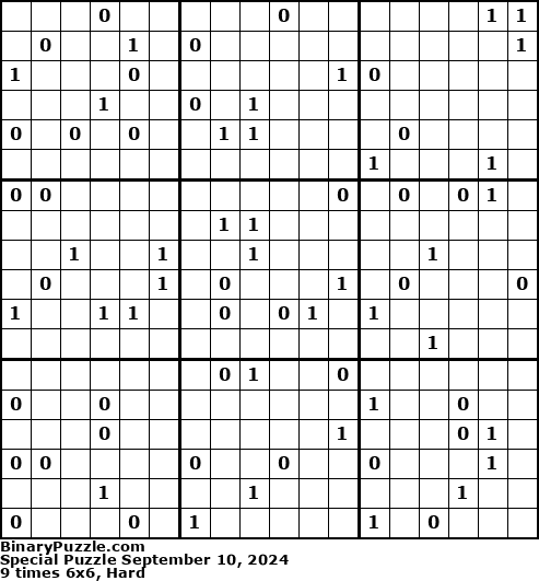 Binary Puzzle