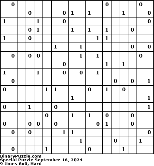 Binary Puzzle