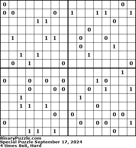 Binary Puzzle