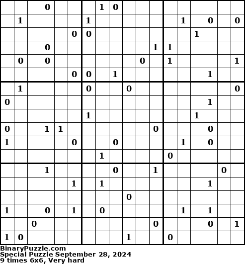 Binary Puzzle