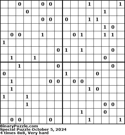 Binary Puzzle