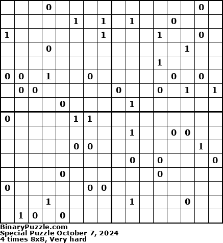 Binary Puzzle