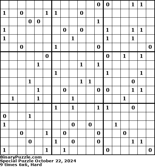 Binary Puzzle