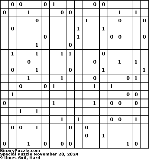 BinaryPuzzle.com