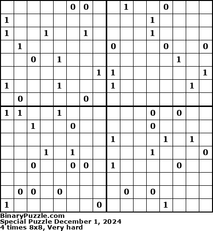 Binary Puzzle