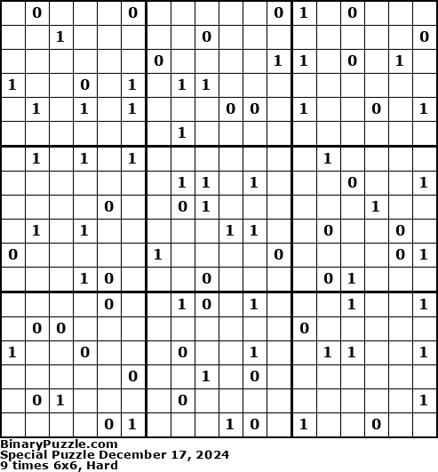 Binary Puzzle