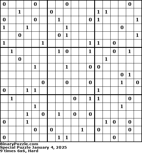 Binary Puzzle