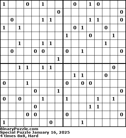 Binary Puzzle