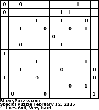 Binary Puzzle