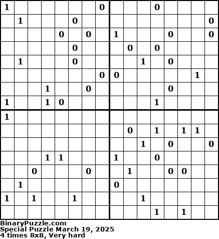Binary Puzzle