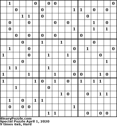 Binary Puzzle