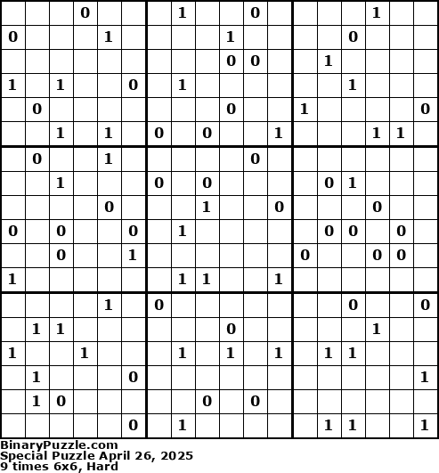 Binary Puzzle