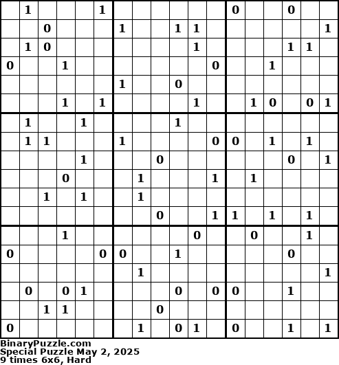 Binary Puzzle