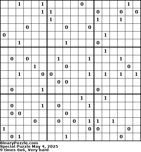Binary Puzzle