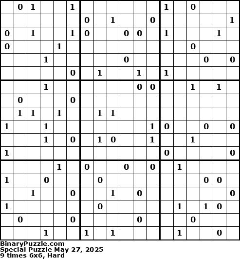 Binary Puzzle