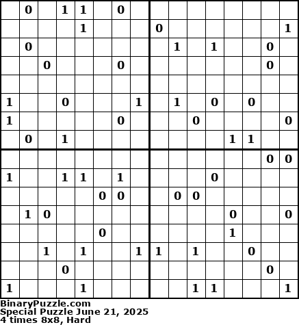 Binary Puzzle
