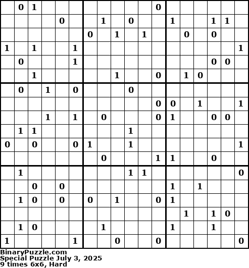 Binary Puzzle