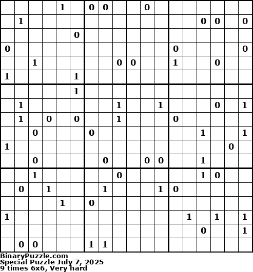 Binary Puzzle