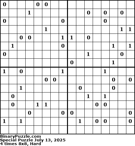 Binary Puzzle
