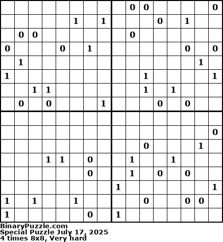 Binary Puzzle