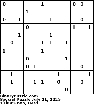 Binary Puzzle