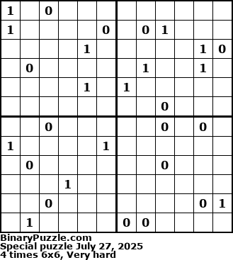 Binary Puzzle