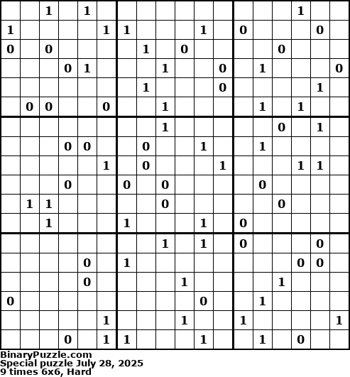 Binary Puzzle