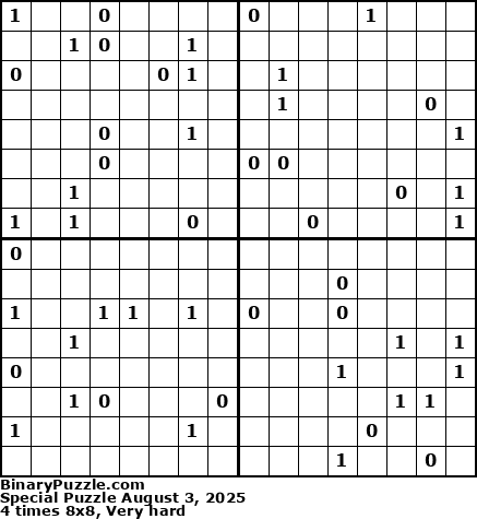 Binary Puzzle