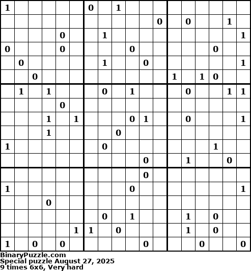 Binary Puzzle