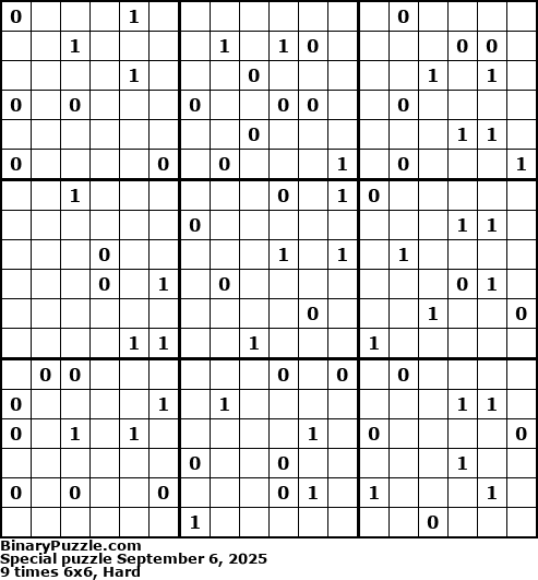 Binary Puzzle