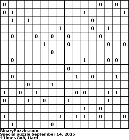 Binary Puzzle
