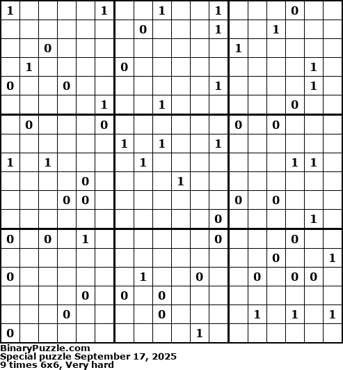Binary Puzzle