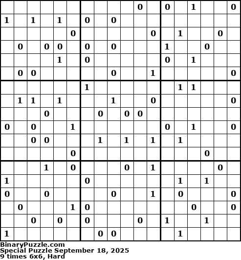 Binary Puzzle